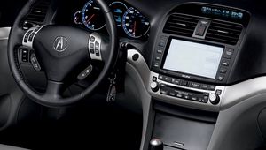 Preview wallpaper acura, tsx, salon, interior, steering wheel, speedometer