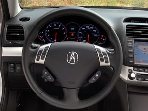 Preview wallpaper acura, tsx, salon, interior, steering wheel, speedometer