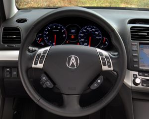 Preview wallpaper acura, tsx, salon, interior, steering wheel, speedometer