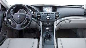 Preview wallpaper acura, tsx, salon, interior, steering wheel, speedometer