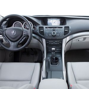 Preview wallpaper acura, tsx, salon, interior, steering wheel, speedometer