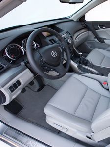 Preview wallpaper acura, tsx, salon, interior, steering wheel, speedometer