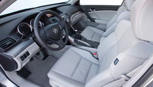 Preview wallpaper acura, tsx, salon, interior, steering wheel, speedometer