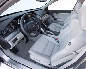 Preview wallpaper acura, tsx, salon, interior, steering wheel, speedometer