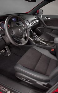 Preview wallpaper acura, tsx, salon, interior, steering wheel, speedometer