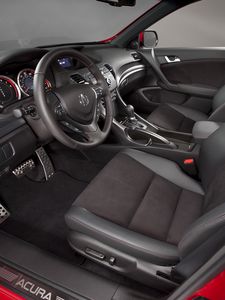 Preview wallpaper acura, tsx, salon, interior, steering wheel, speedometer