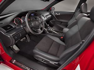 Preview wallpaper acura, tsx, salon, interior, steering wheel, speedometer