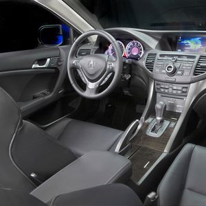 Preview wallpaper acura, tsx, salon, interior, steering wheel, speedometer