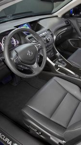 Preview wallpaper acura, tsx, salon, interior, steering wheel, speedometer