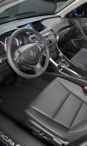 Preview wallpaper acura, tsx, salon, interior, steering wheel, speedometer