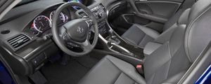 Preview wallpaper acura, tsx, salon, interior, steering wheel, speedometer