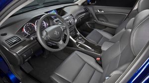 Preview wallpaper acura, tsx, salon, interior, steering wheel, speedometer