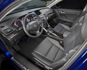 Preview wallpaper acura, tsx, salon, interior, steering wheel, speedometer