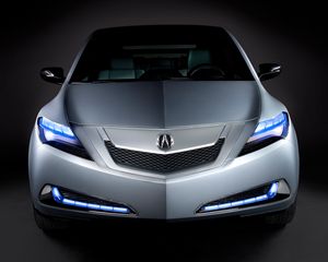 Preview wallpaper acura, zdx, 2009, concept car, metallic gray, front view, style, cars