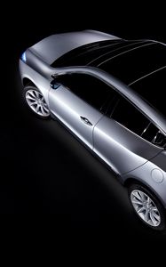 Preview wallpaper acura, zdx, 2009, concept car, metallic gray, top view, style, cars