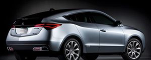 Preview wallpaper acura, zdx, 2009, concept car, metallic gray, side view, style, cars