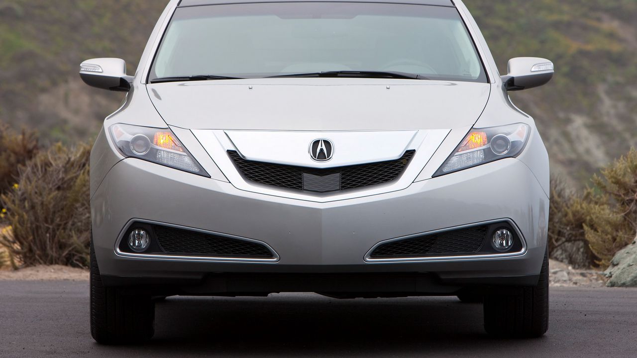 Wallpaper acura, zdx, 2009, silver metallic, front view, style, cars, nature