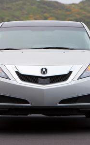Preview wallpaper acura, zdx, 2009, silver metallic, front view, style, cars, nature