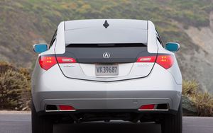 Preview wallpaper acura, zdx, 2009, metallic silver, rear view, style, cars, nature