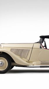 Preview wallpaper adler, 1935, beige, side view, style, cars, retro