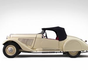 Preview wallpaper adler, 1935, beige, side view, style, cars, retro