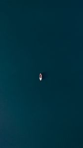 Preview wallpaper aerial view, boat, water
