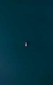Preview wallpaper aerial view, boat, water