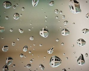 Preview wallpaper after rain, surface, water, droplets, reflected