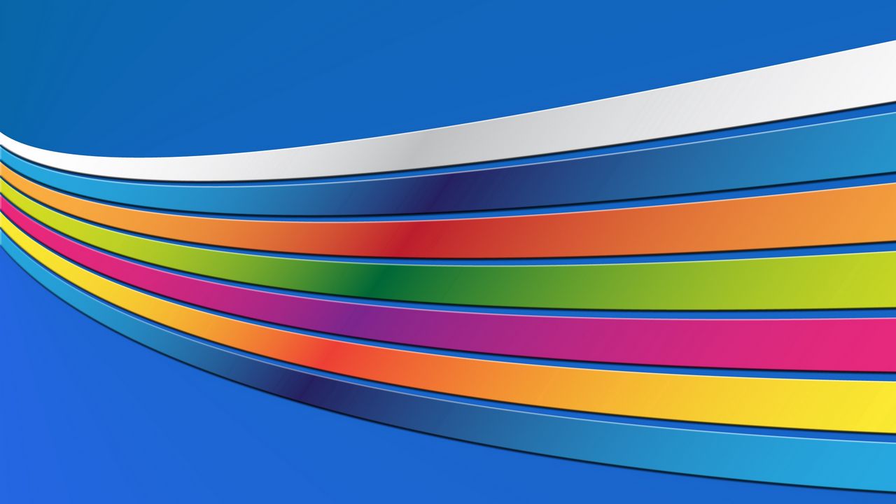 Wallpaper ainbow, band, colorful, blue