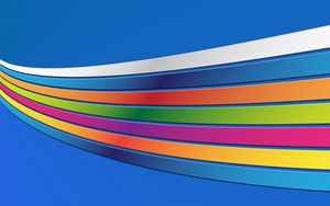 Preview wallpaper ainbow, band, colorful, blue