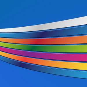 Preview wallpaper ainbow, band, colorful, blue