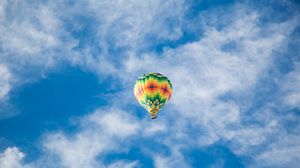 Preview wallpaper air balloon, clouds, sky, flight