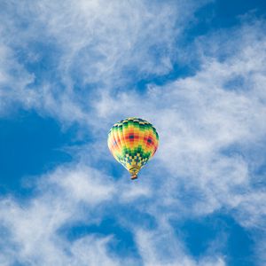 Preview wallpaper air balloon, clouds, sky, flight