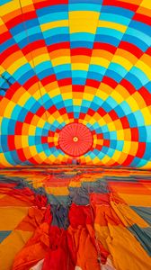 Preview wallpaper air balloon, colorful, bright, motley