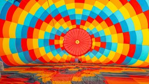 Preview wallpaper air balloon, colorful, bright, motley