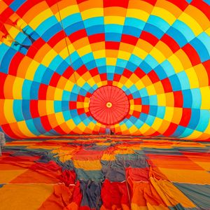 Preview wallpaper air balloon, colorful, bright, motley