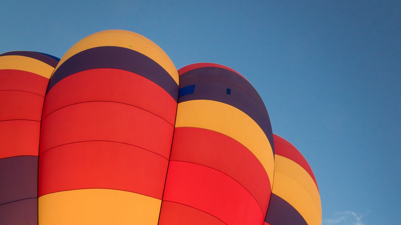 Wallpaper air balloon, colorful, flight, sky