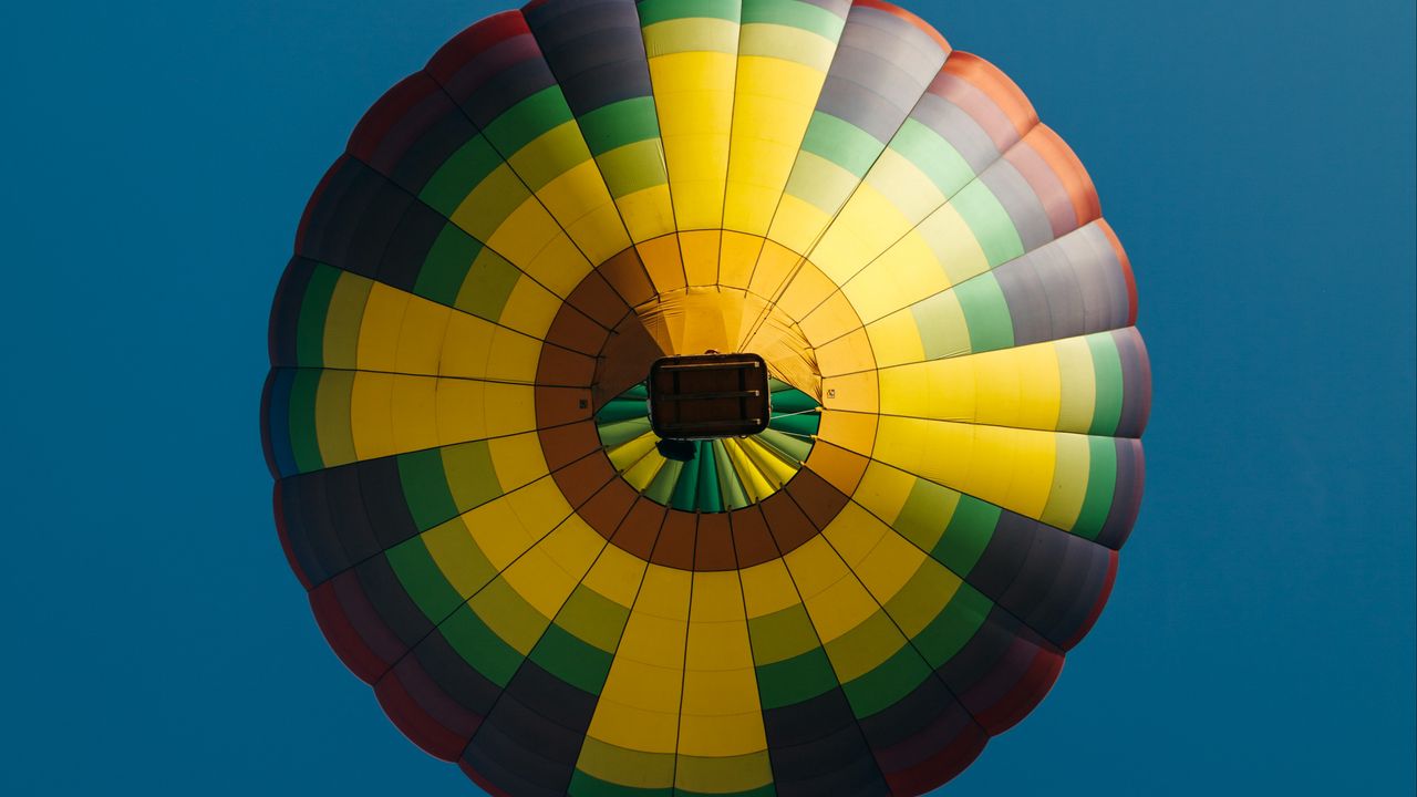 Wallpaper air balloon, colorful, sky, flight, height