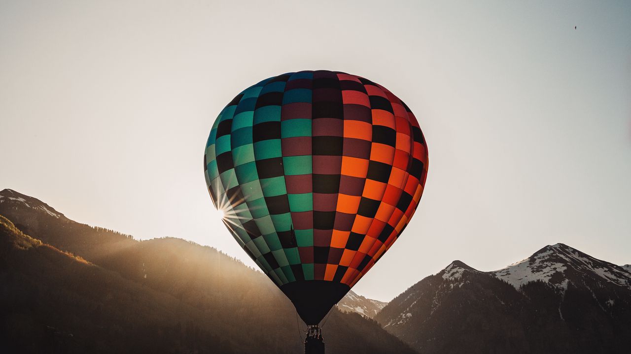 Wallpaper air balloon, flight, sky