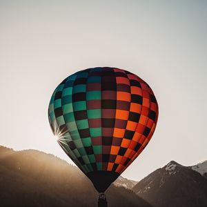 Preview wallpaper air balloon, flight, sky