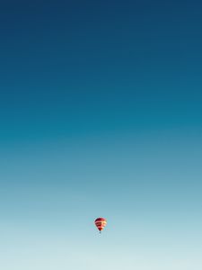 Preview wallpaper air balloon, flight, sky, minimalism