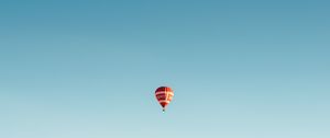 Preview wallpaper air balloon, flight, sky, minimalism