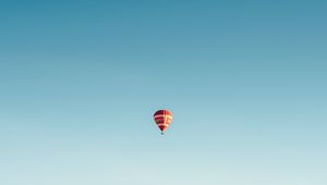 Preview wallpaper air balloon, flight, sky, minimalism