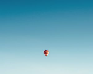 Preview wallpaper air balloon, flight, sky, minimalism