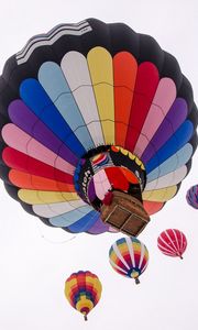 Preview wallpaper air balloon, flight, sky, colorful