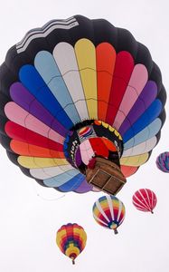 Preview wallpaper air balloon, flight, sky, colorful