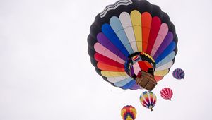 Preview wallpaper air balloon, flight, sky, colorful