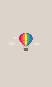 Preview wallpaper air balloon, flying, colorful, sky