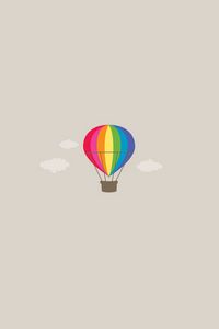 Preview wallpaper air balloon, flying, colorful, sky