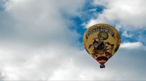 Preview wallpaper air balloon, flying, sky, clouds